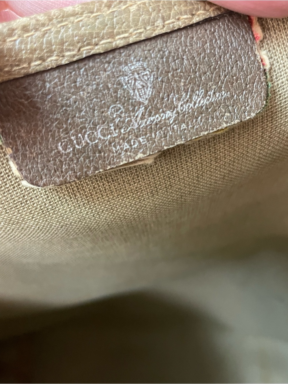 Gucci GG Supreme REHAB vintage tote bag featuring the iconic Sherry web stripe - Picture 7 of 11